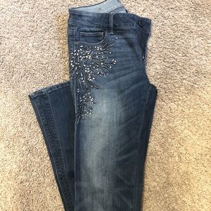 White House Black Market jeweled jeans